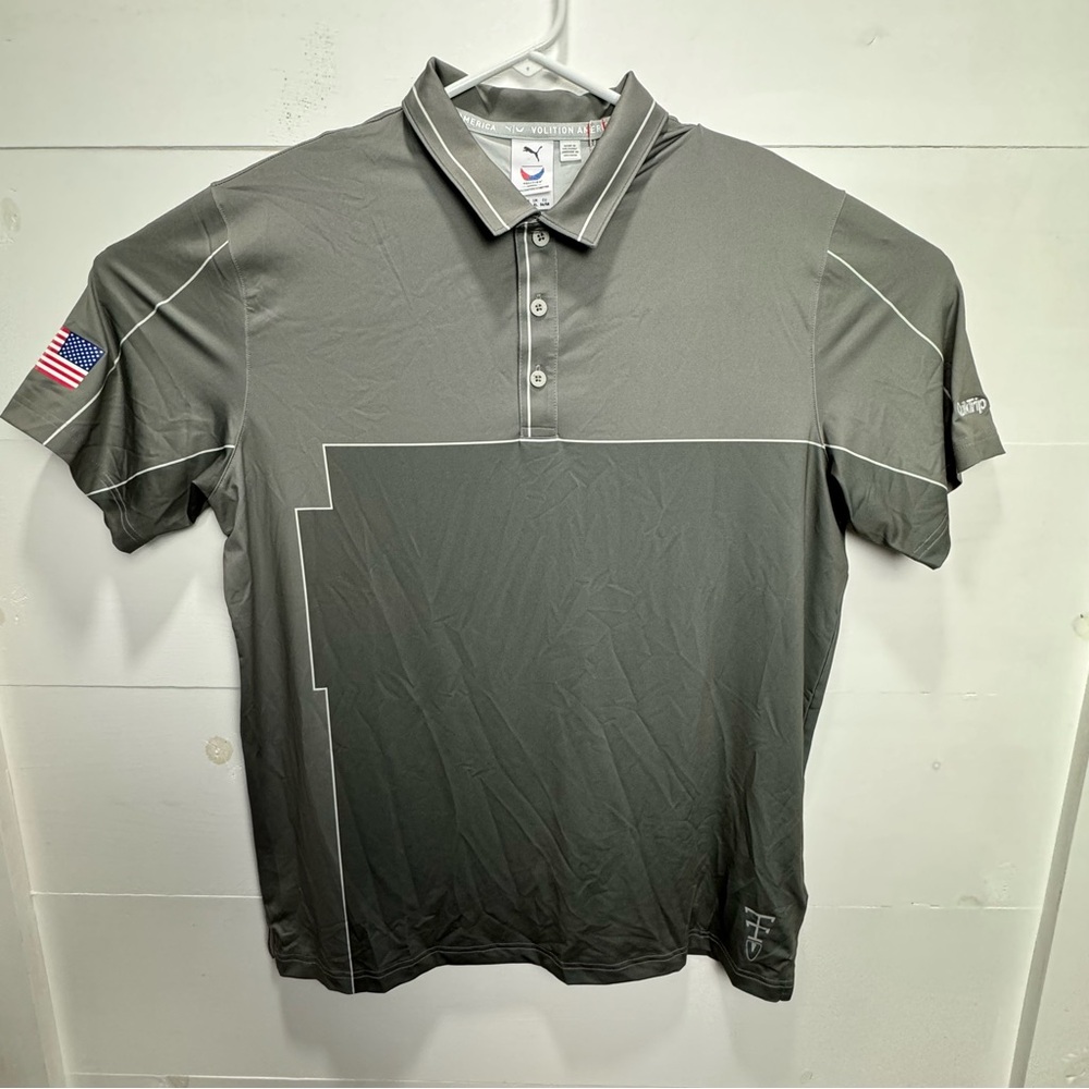 NWT PUMA VOLITION AMERICA POLO Large PERFORMANCE SHIRT Quick Trip Logo